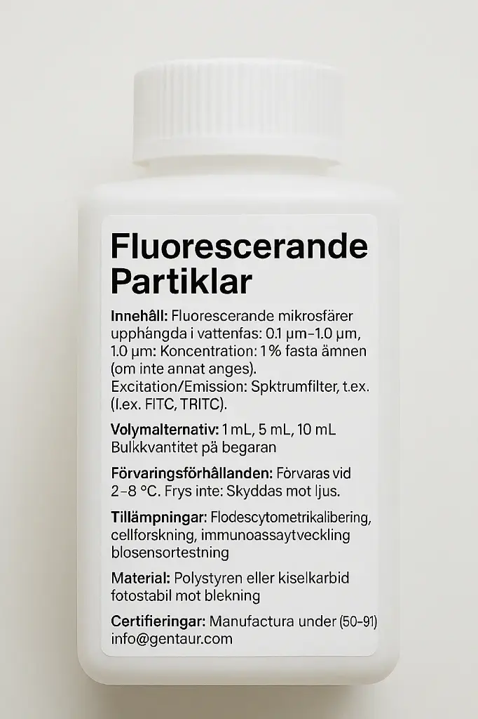 Avidin Fluorescent Particles, Sky Blue, 0.1%w/v, 0.7-0.9µm, 5mL